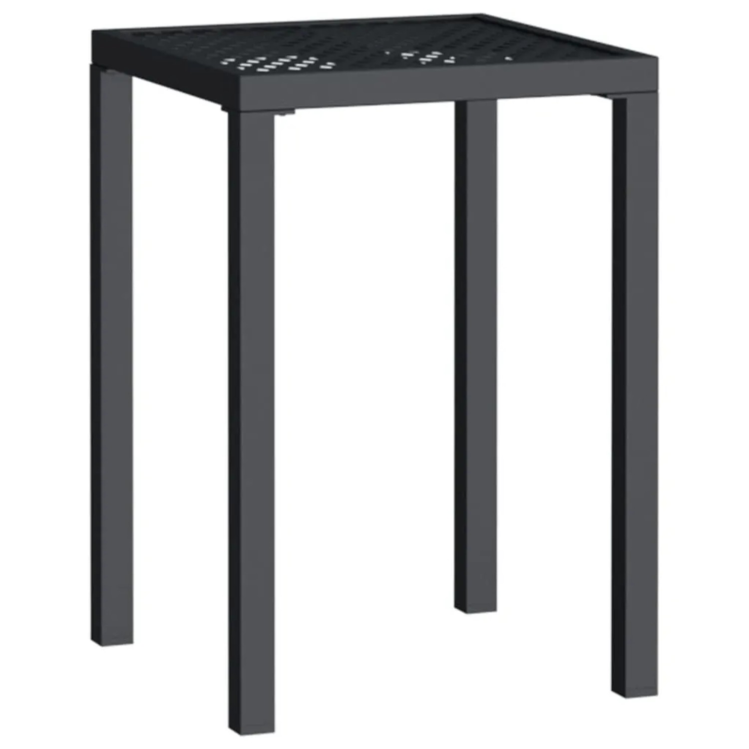 Furnicato Gartentisch Anthrazit 50x50x72 Cm Stahl