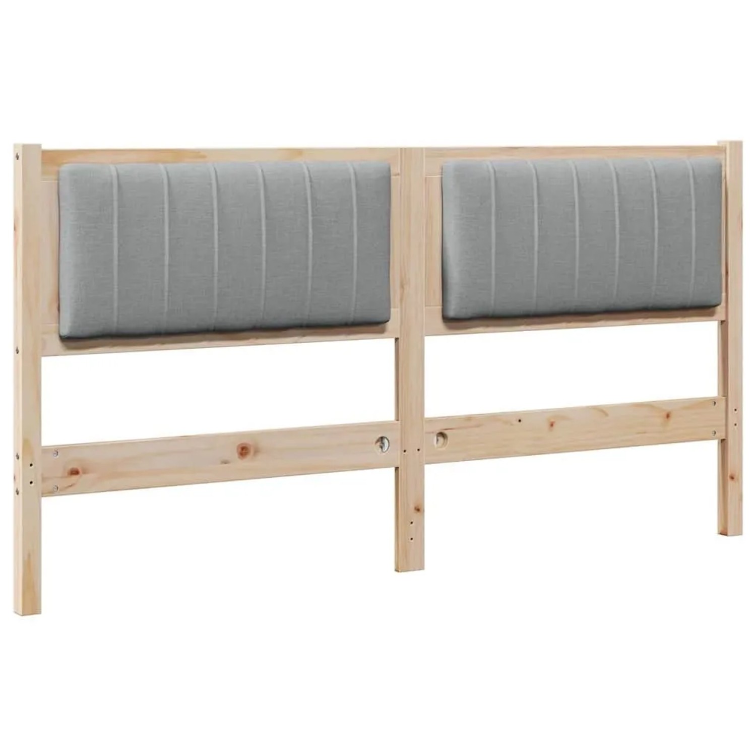 vidaXL Gepolstertes Kopfteil Braun 160 cm Massives Kiefernholz 879054