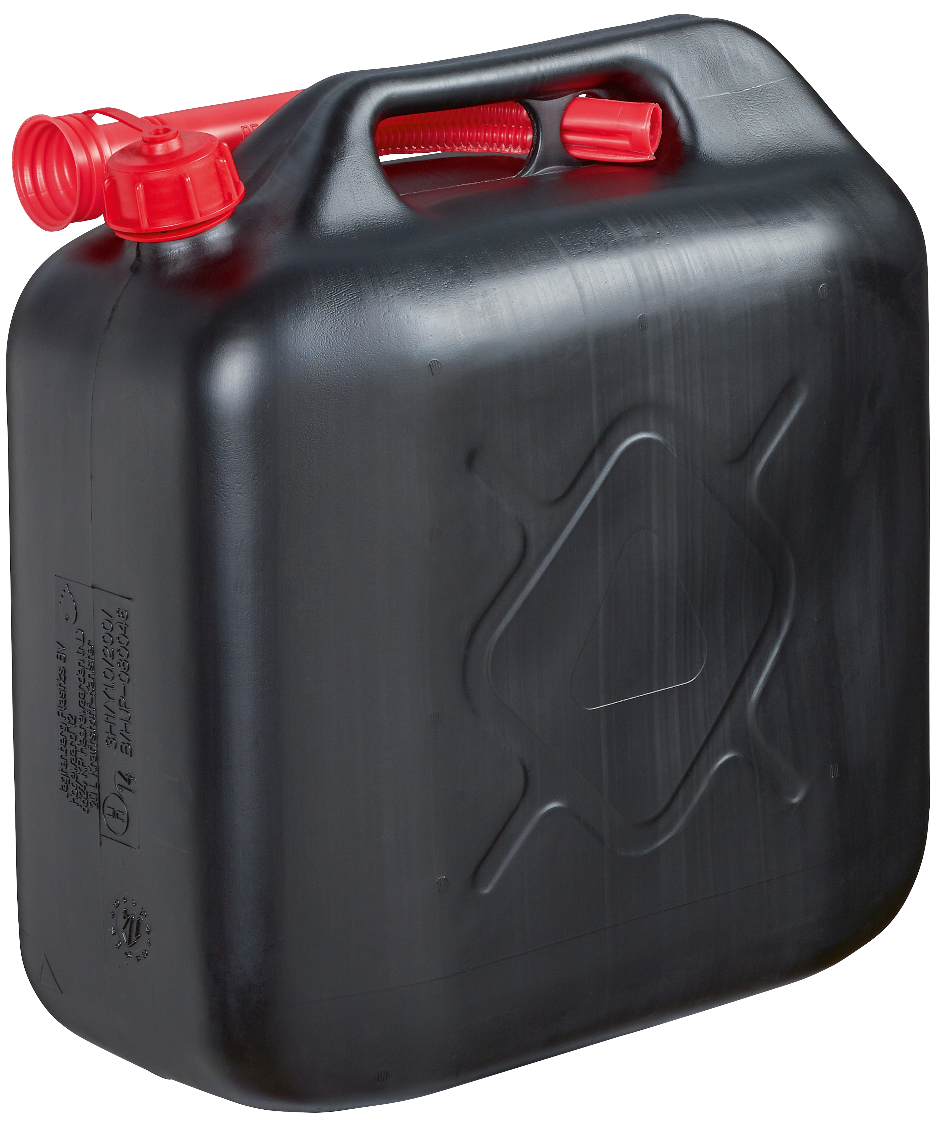 OBI Benzinkanister 20 l Schwarz aus Kunststoff inkl. flexiblem  Einfüllstutzen kaufen bei OBI