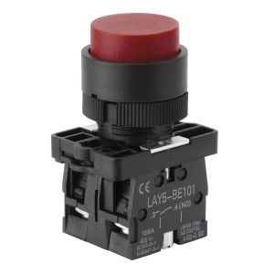 Sintron Drucktaster Rot, erhabene Taste, für Schalterprogramme.