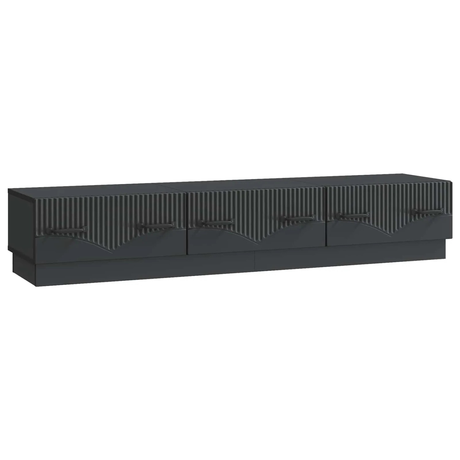 vidaXL TV-Schränk Schwarz 147 x 34,5 x 27 cm Holzwerkstoff 895396