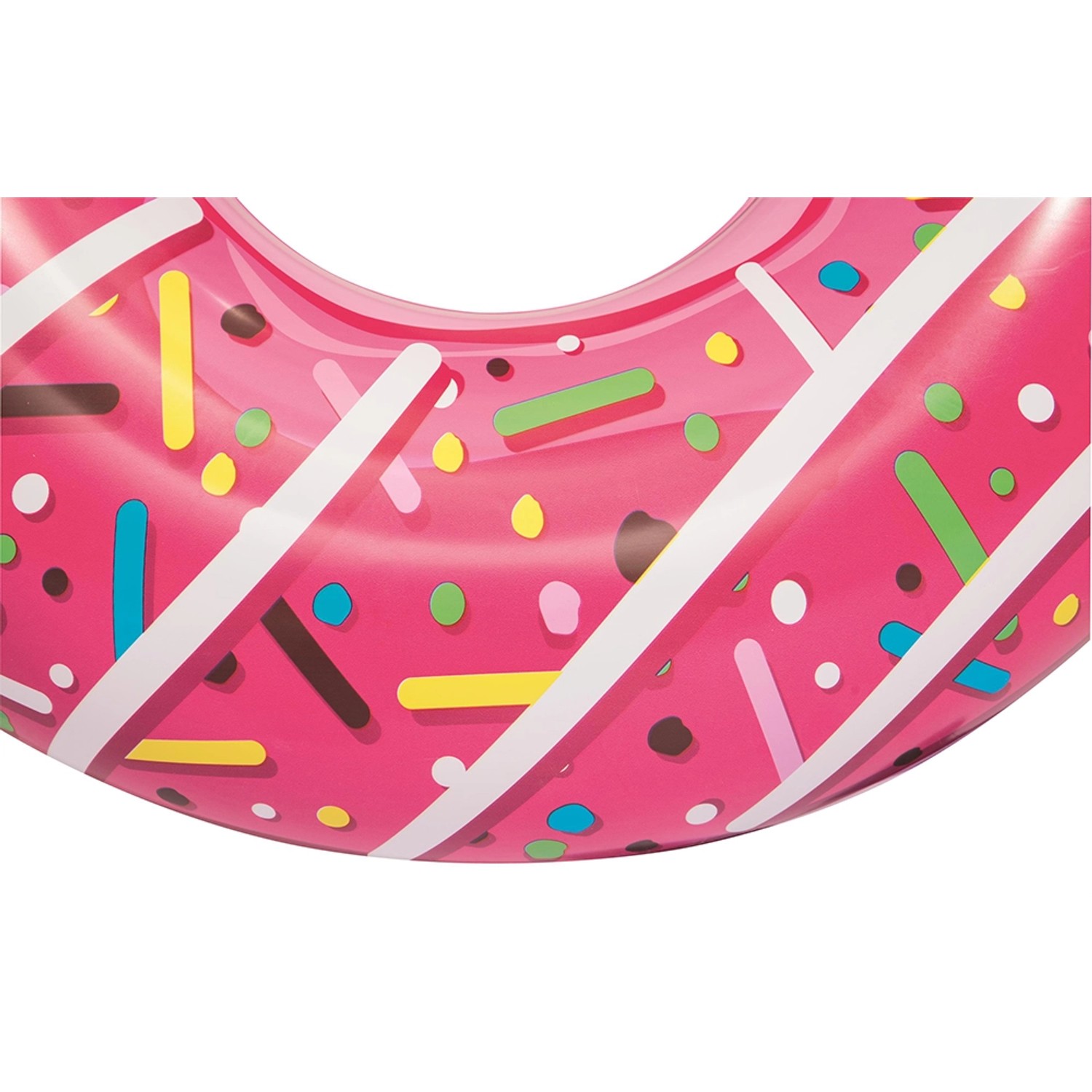 Bestway Schwimmring Donut, Ø 94cm, rosa mit bunten Streuseln.