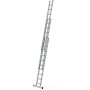 Zarges Everest 3DE Schiebeleiter, 3-teilig mit 3x10 Sprossen, aus Aluminium.