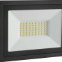 Schwarzer LED-Außenstrahler FL 21W aus Aluminium für Garten, Terrasse und Einfahrt.