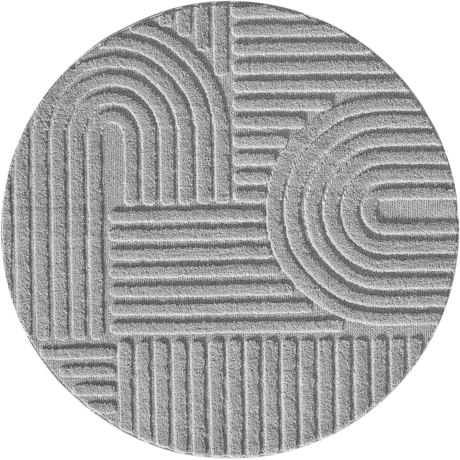 Ayyildiz Kurzflorteppich Art 1121 Silber Ø 160 cm