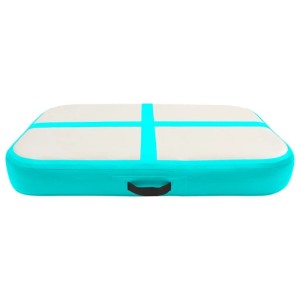 vidaXL Aufblasbare Gymnastikmatte mit Pumpe 60x100x15 cm PVC Grün 92654