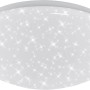 Weiße Briloner LED-Deckenlampe Brilo Bath mit Sternenhimmel-Effekt für Bad und andere Feuchträume.