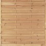 T & J Sichtschutzzaun Maxi-Massiv Grün, 150x180cm, aus Holz mit geriffelten Lamellen.