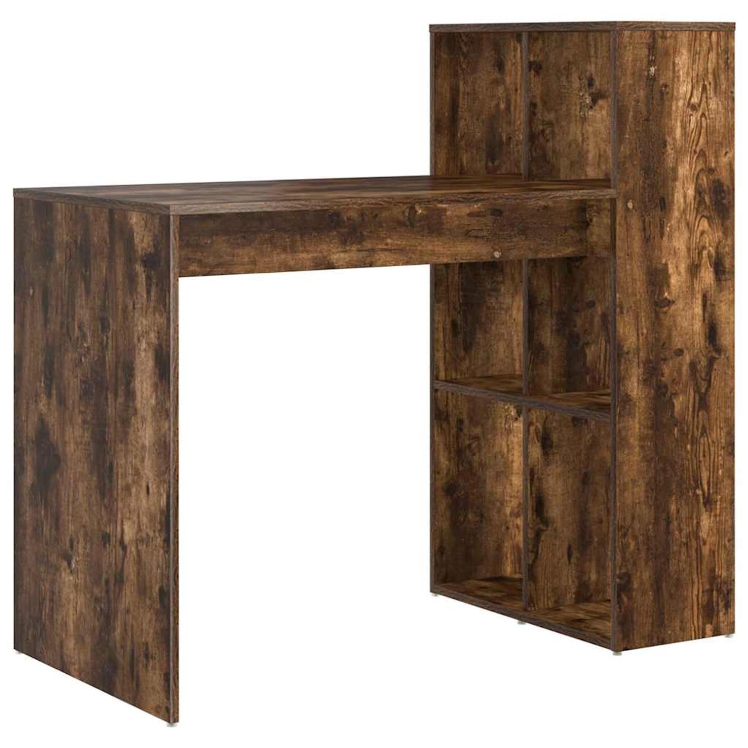 vidaXL Tisch mit Regal Räuchereiche 108 x 55 x 103,5 cm Holzwerkstoff 86946 günstig online kaufen