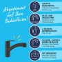 Grohe QuickFix Spültischarmatur Start, schwarz, mit Dual-Spülbrause und 90° Schwenkbereich.