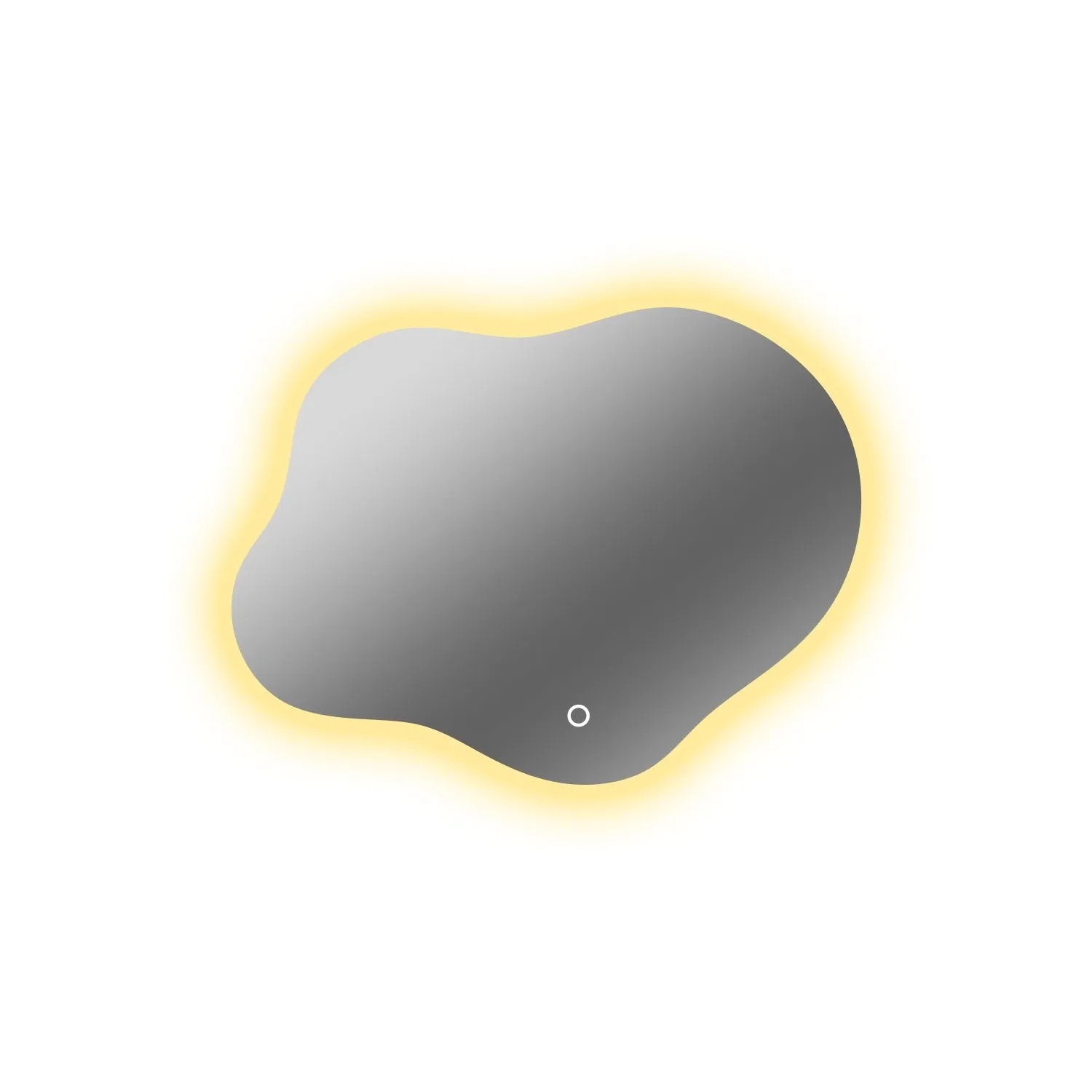 Duschspa LED Badspiegel 90x68 cm Wolke mit 3 Lichtfarben Beschlagfrei