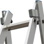 Detailansicht: Krause Mehrzweckleiter Stabilo, Aluminium, mit Sprossen und Holmverbindung.