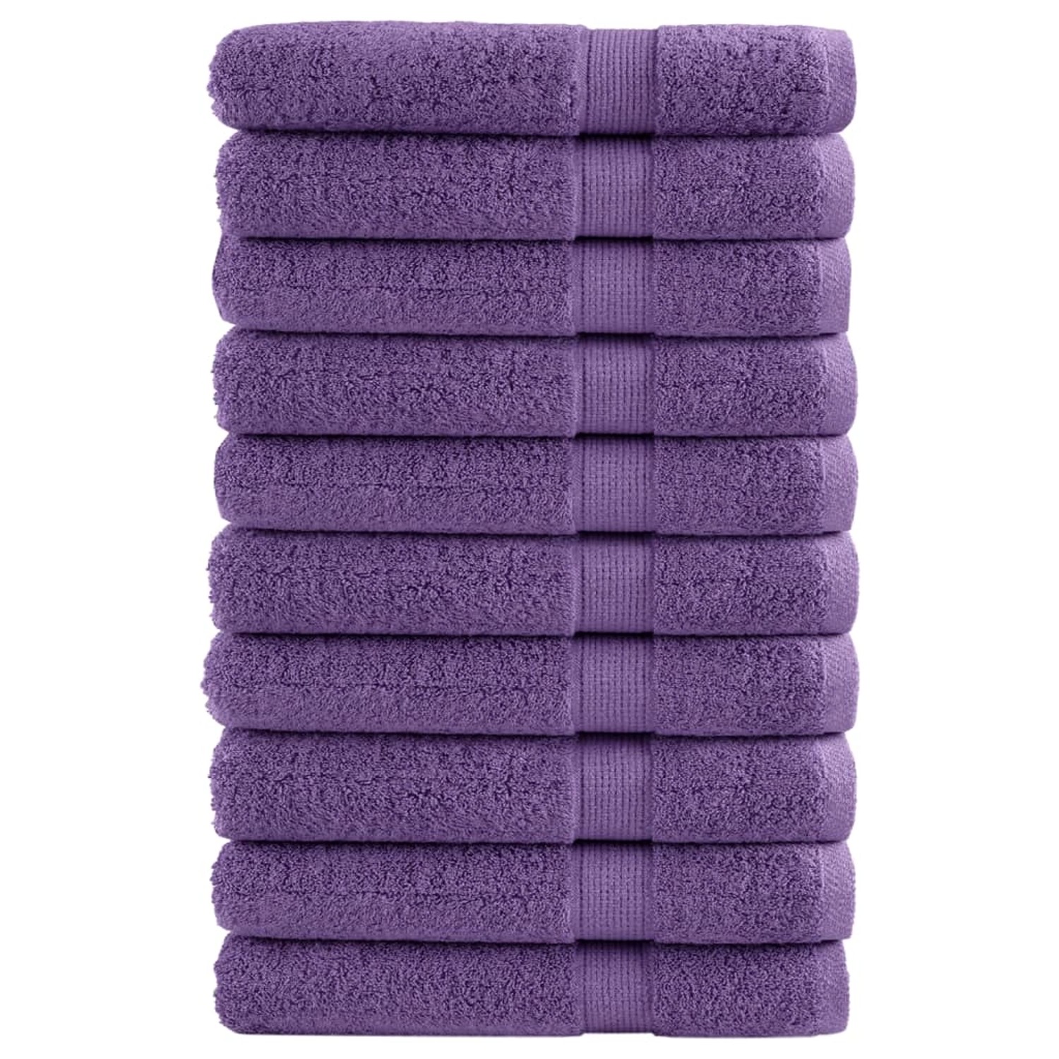 vidaXL Premium-Saunatücher 10 Stk Lila 80x200 600 g/m2 100% Baumwolle