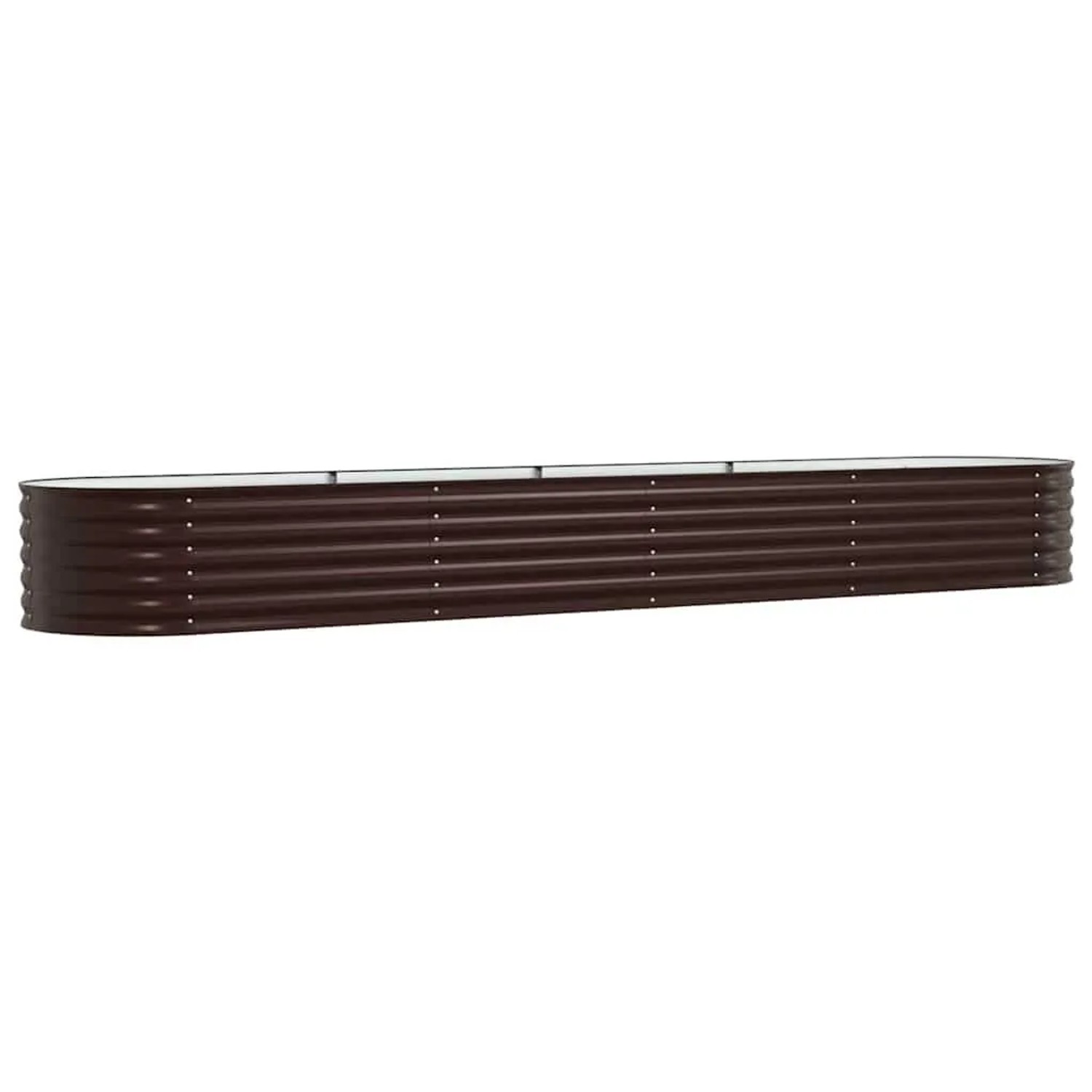vidaXL Hochbeet Braun 400 x 80 x 44 cm Stahl 42008137