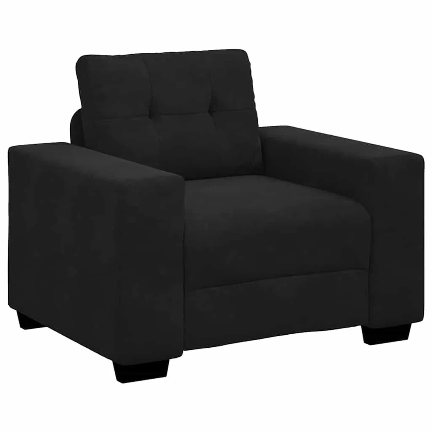 vidaXL Sessel Schwarz 100x78x80 cm Samt 4105103