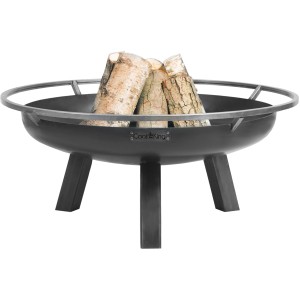 Wilk Feuerschale Porto, Ø 60 cm, aus Stahl mit Holzscheiten. Robuste und langlebige Feuerstelle für den Garten.