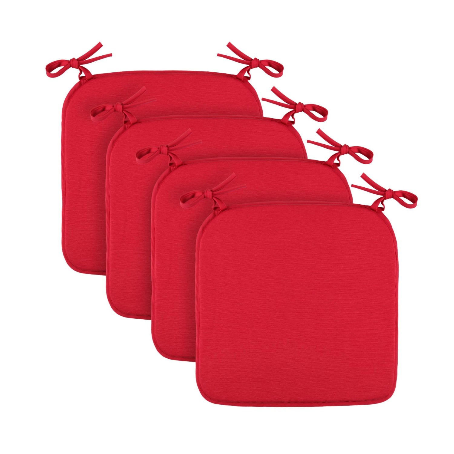 Bestlivings Stuhlkissen Canvas Bordeaux 38 x 38 x 2 cm 4er Pack günstig online kaufen