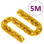 Goldene, leuchtende LED-Weihnachtsgirlande, 5 m lang, in welliger Form. Festliche Dekoration für Ihr Zuhause.