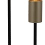 Näve Tischleuchte Modo, 45,3 cm, 2-flammig, Design-Tischlampe mit schwarzem Fuß und zwei Lampenschirmen.