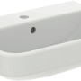 Ideal Standard i.life S Handwaschbecken, 55 cm, Weiß, mit Hahnloch und Überlauf.