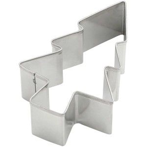 Zenker Ausstecher Tannenbaum aus Metall, 46x70x20mm, für Weihnachtsgebäck.