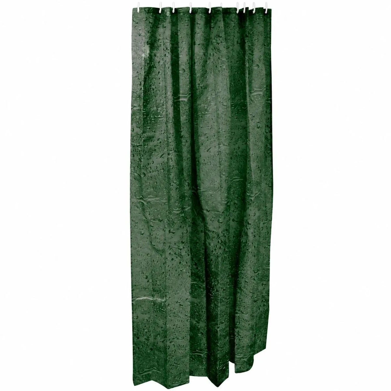 Euroshowers Duschvorhang Wasserstruktur 180 x 200 cm mit 12 Ringen