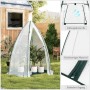WOLTU Gewächshaus PE Halbtransparentes Pflanzenhaus Winterschutz 160x180cm Weiß_7