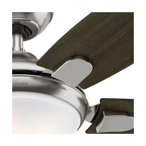 HUNTER Deckenventilator Contempo, 132 cm, Nickel gebürstet, mit Licht und Fernbedienung.