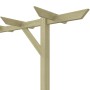 Detailansicht der vidaXL Gartenpergola aus Holz, 200x40x205 cm, Rankhilfe.