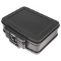 HMF 250437 Feuerfeste Wasserdichte Dokumentenbox Zahlenschloss DIN A4 44 x 16 x 33 cm Schwarz
