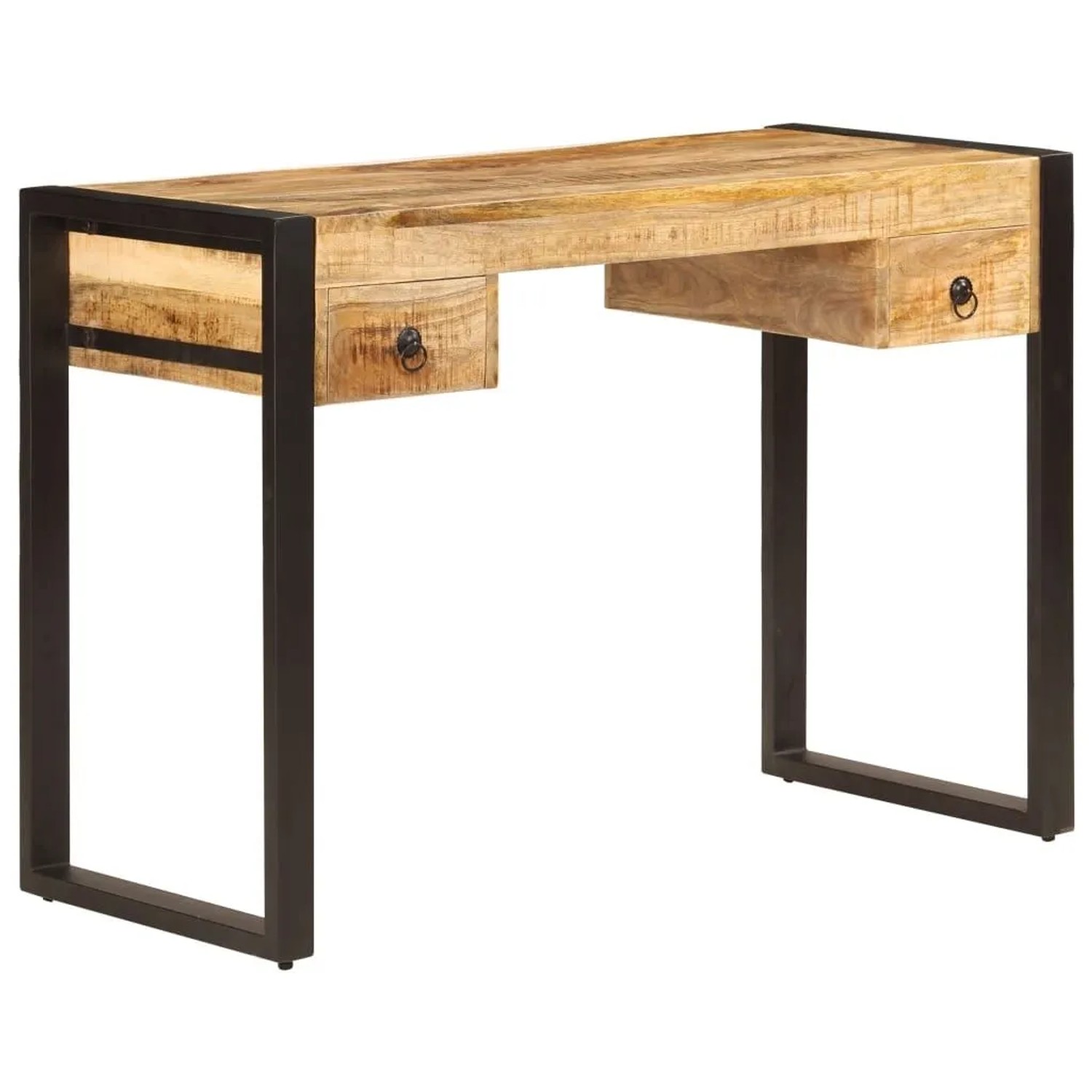 vidaXL Schreibtisch mit 2 Schubladen 110 x 50 x 77 cm Mangoholz Massiv 2474 günstig online kaufen