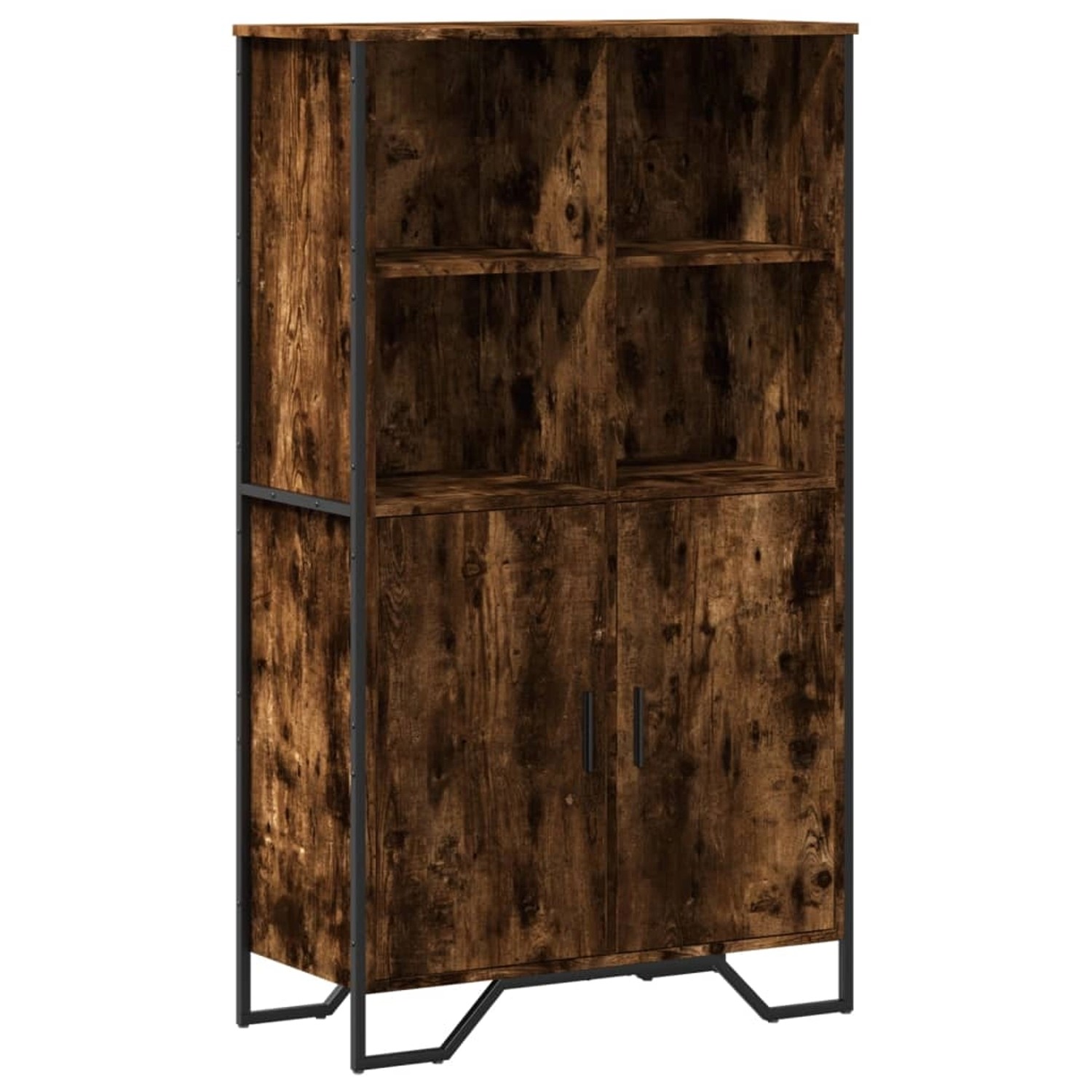 vidaXL Highboard Räuchereiche 79,5x35,5x137,5 cm Holzwerkstoff 3295309 günstig online kaufen