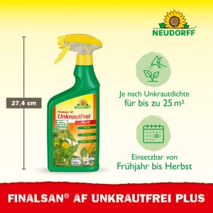 Neudorff Finalsan AF Unkraut-Frei Plus 750ml Flasche zur Unkrautbekämpfung im Beet.