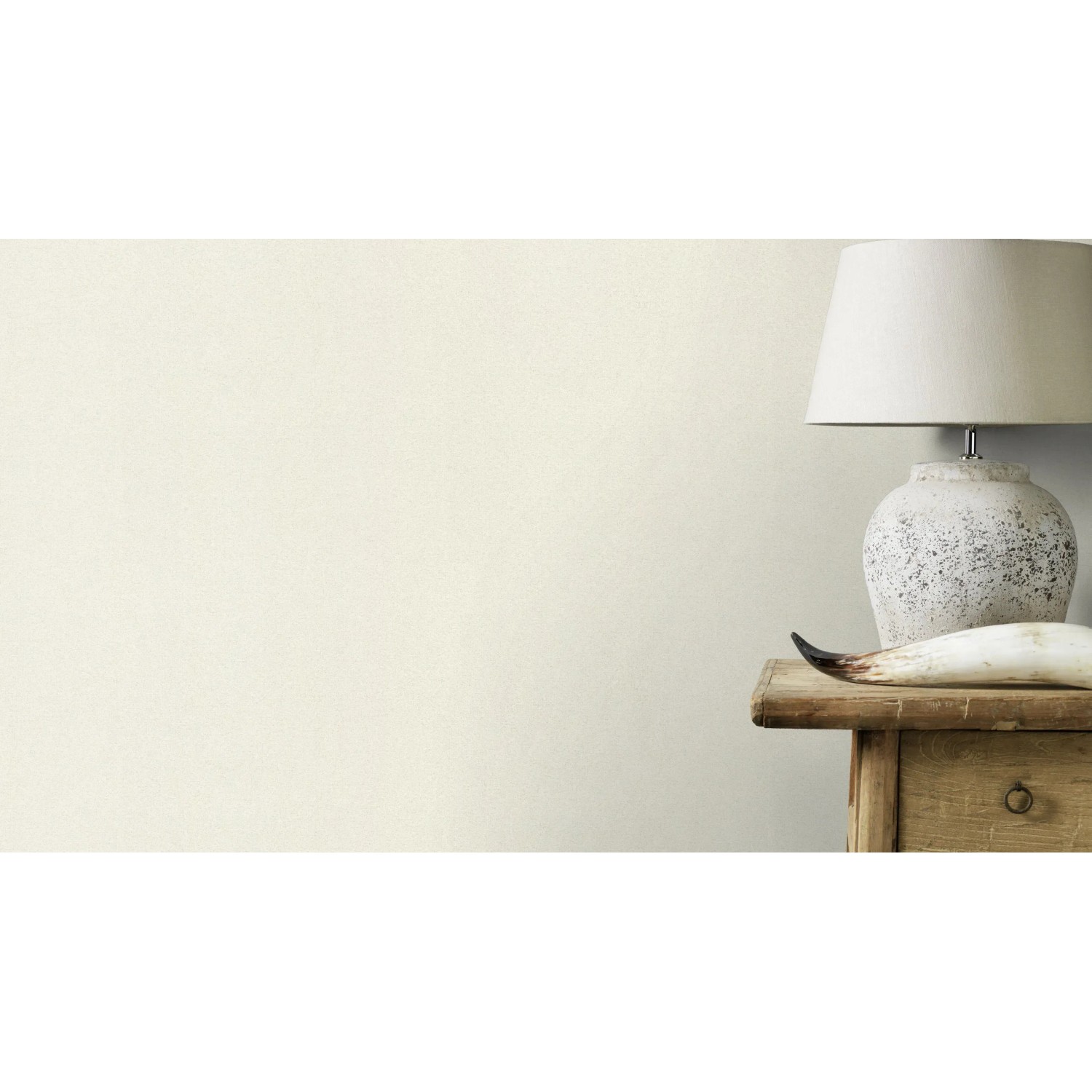 Rasch Vliestapete Tapetenwechsel II 898231, Uni Creme mit Glimmer, 10,05x0,53m.