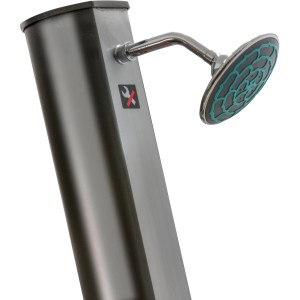 Gre PVC-Solardusche 35 l, Gartendusche mit Regenbrause und Einhebelmischer.