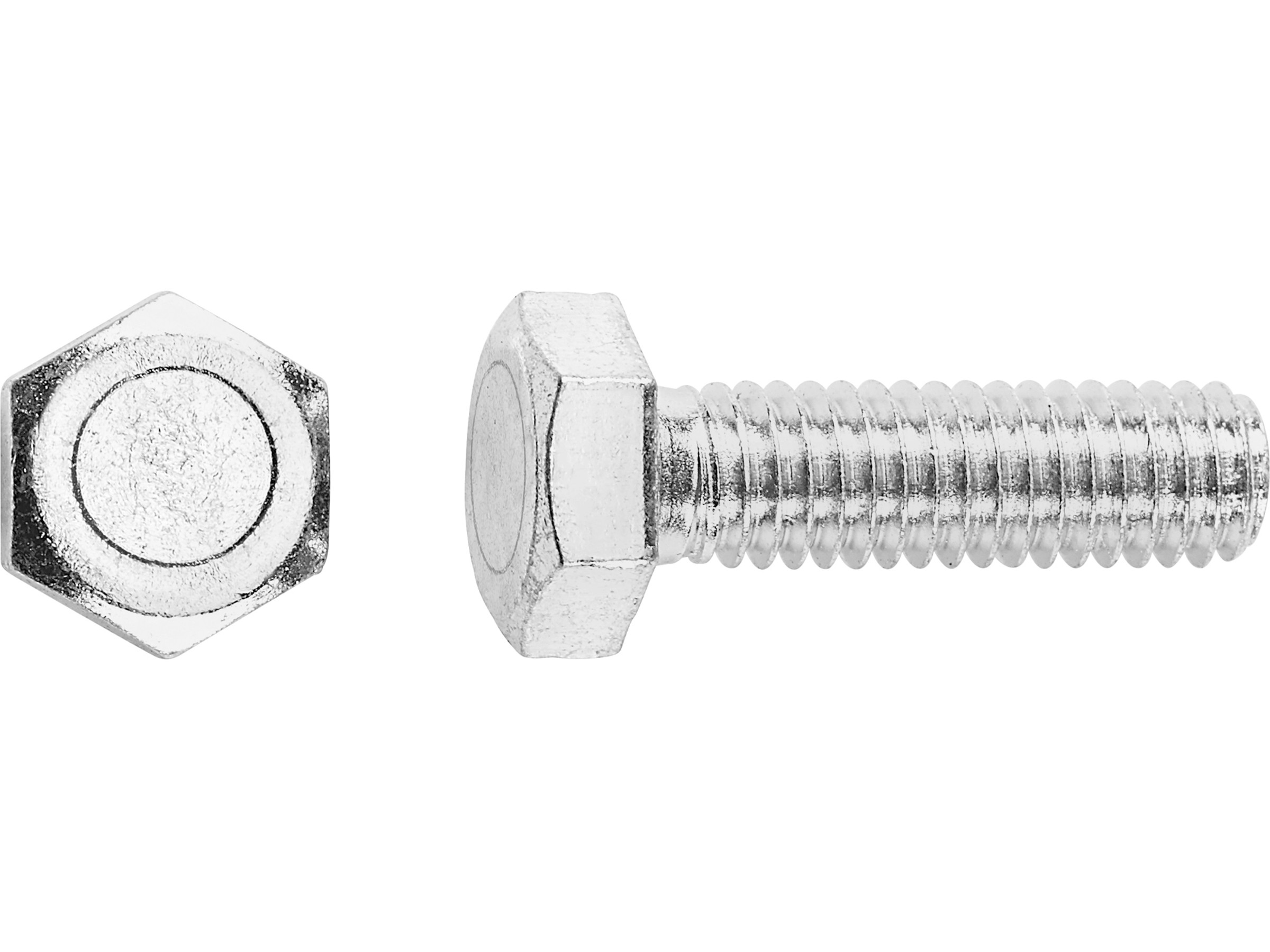 LUX Maschinenschraube M6 x 25 mm Edelstahl Vollgewinde 8 Stück mit  