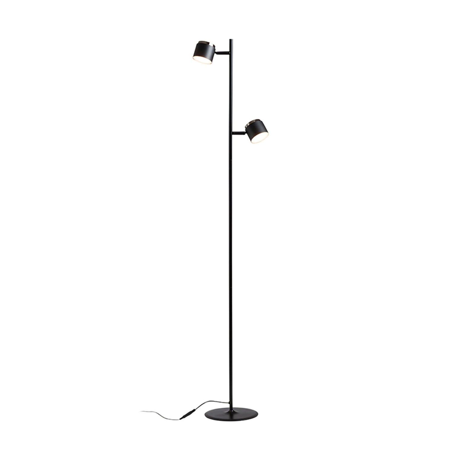 Rendl Stehleuchte Nova II Schwarz Chrom 5 W