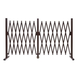 Braunes PROREGAL Alu Absperrgitter, ausziehbar bis 400cm, für Zaunbau und als Schutzgitter.