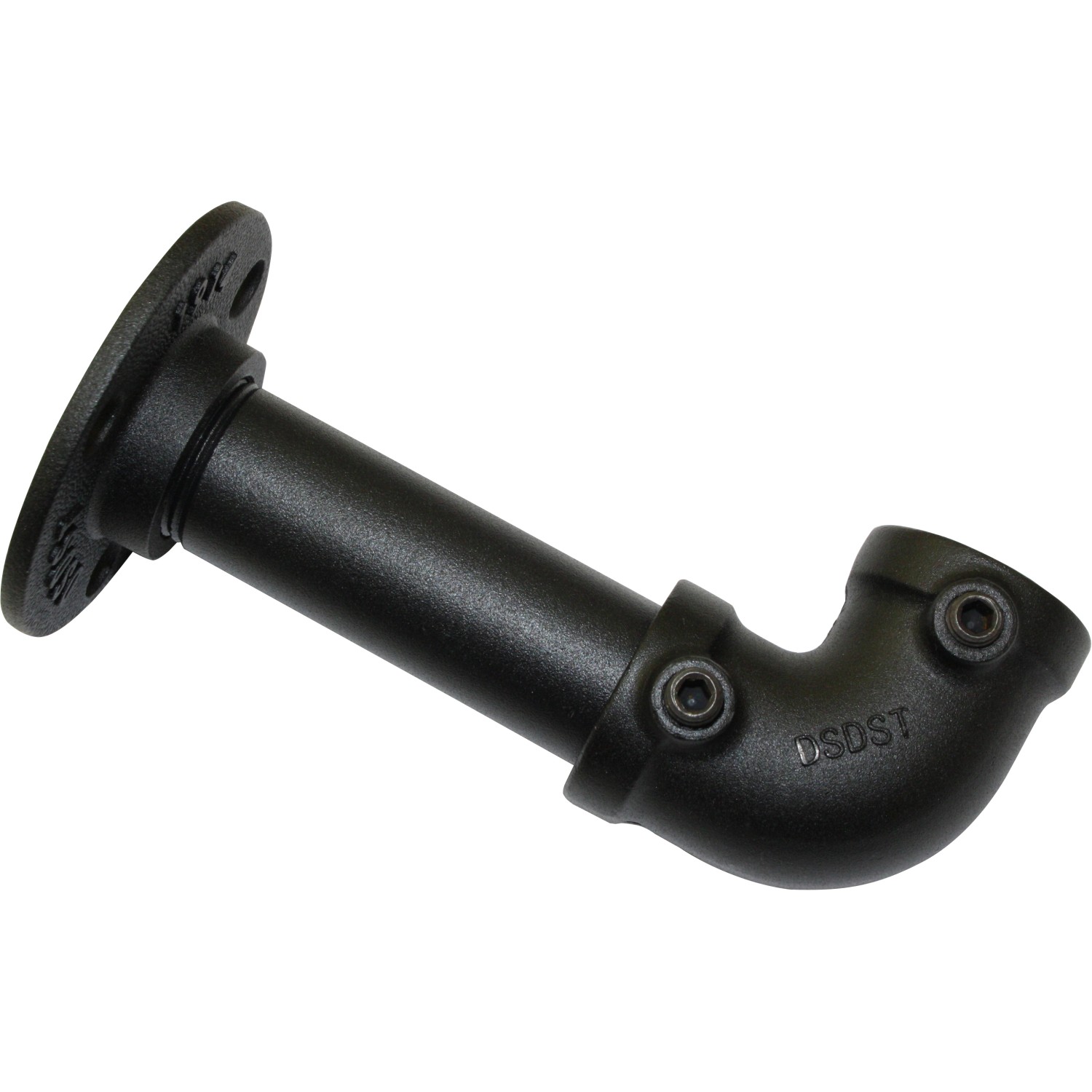 Schwarzer Gardinia Träger Industrial Home für Gardinenstange, 10 cm lang.