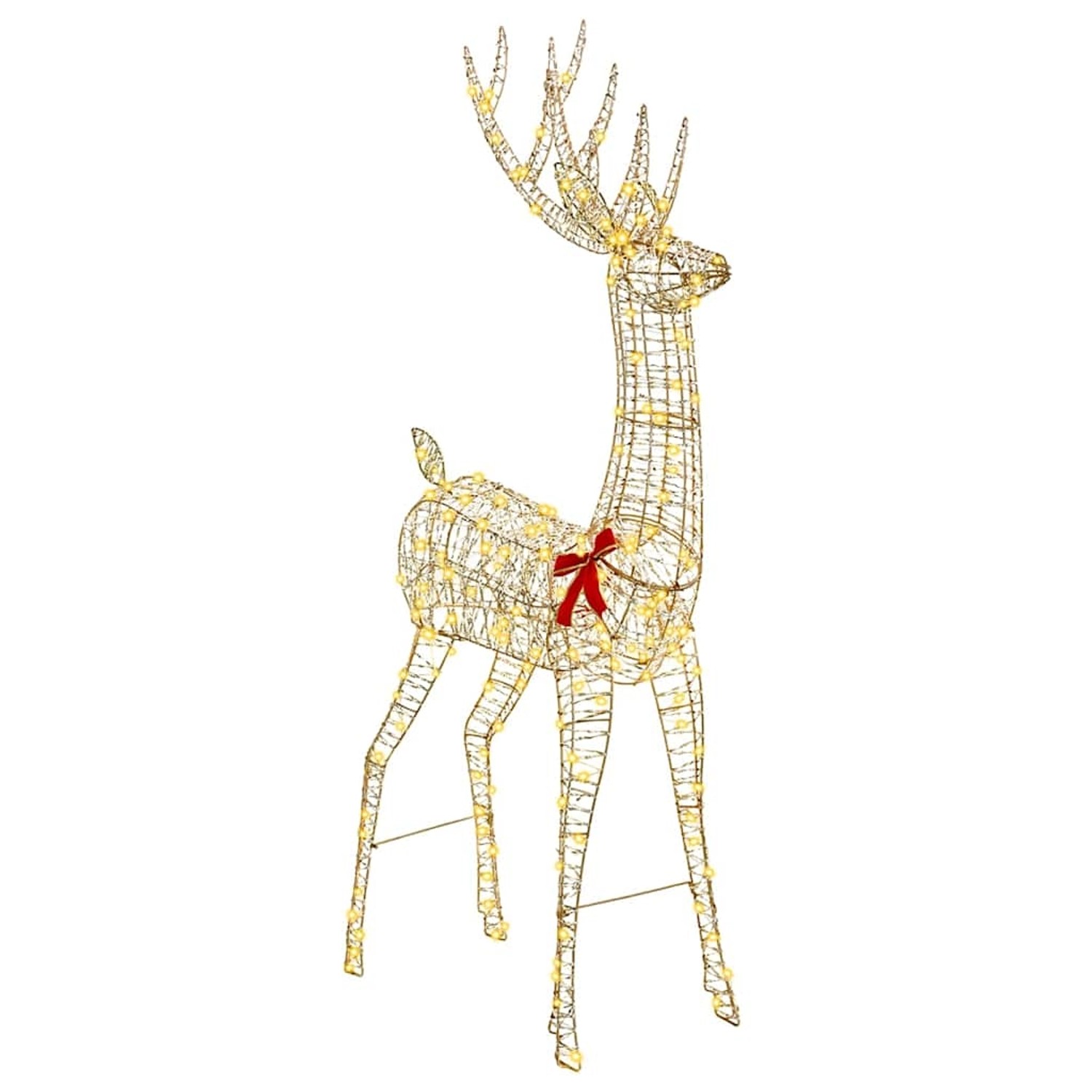vidaXL 3D Rentier Warmweiß 180 cm PET 42019059 günstig online kaufen