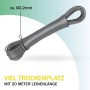 Bestlivings Wäscheleine, 20 m, anthrazit, aufgerollt. Ideal zum Wäsche trocknen.