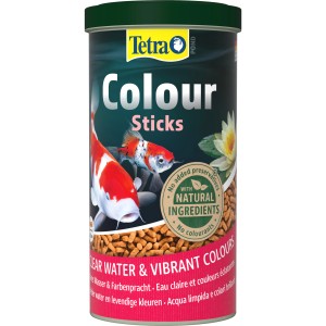 Tetra Pond Colour Sticks 1 l: Fischfutter für leuchtende Farben im Gartenteich.