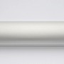 Detailaufnahme: Silbermatte Profilleiste der Breuer Fara Eckdusche mit Klarglas.