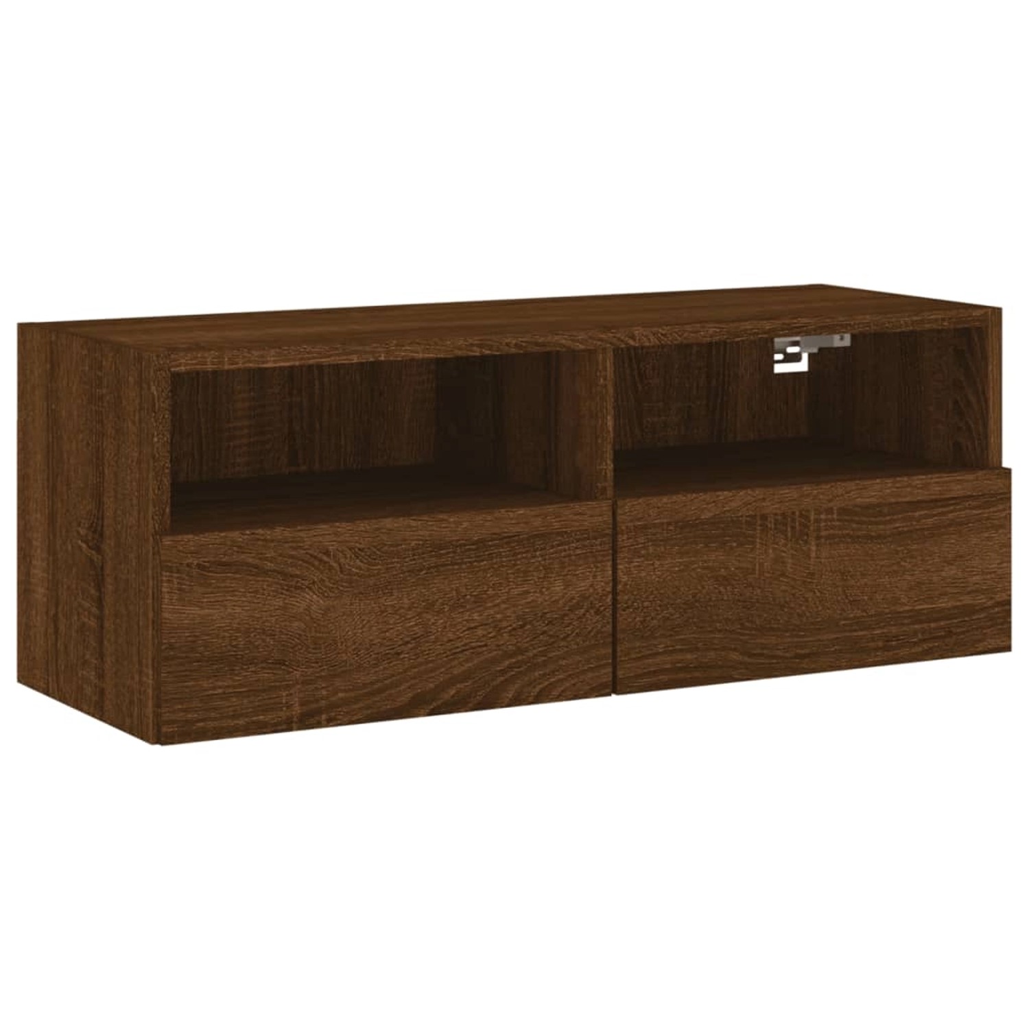 VidaXL TV-Wandschrank Braun Eiche-Optik 80x30x30 cm Holzwerkstoff günstig online kaufen