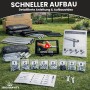 Zero Gravity Trampolin Outdoor 457x305cm TÜV GS Smartes Klappnetz mit Leiter und Bodenanker_7