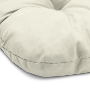 Beautissu Lisa Stuhlkissen Natur, 40x40cm, gesteppt, für hohen Sitzkomfort.