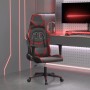 vidaXL Gaming-Stuhl mit Massagefunktion Schwarz und Weinrot Kunstleder 345430_2
