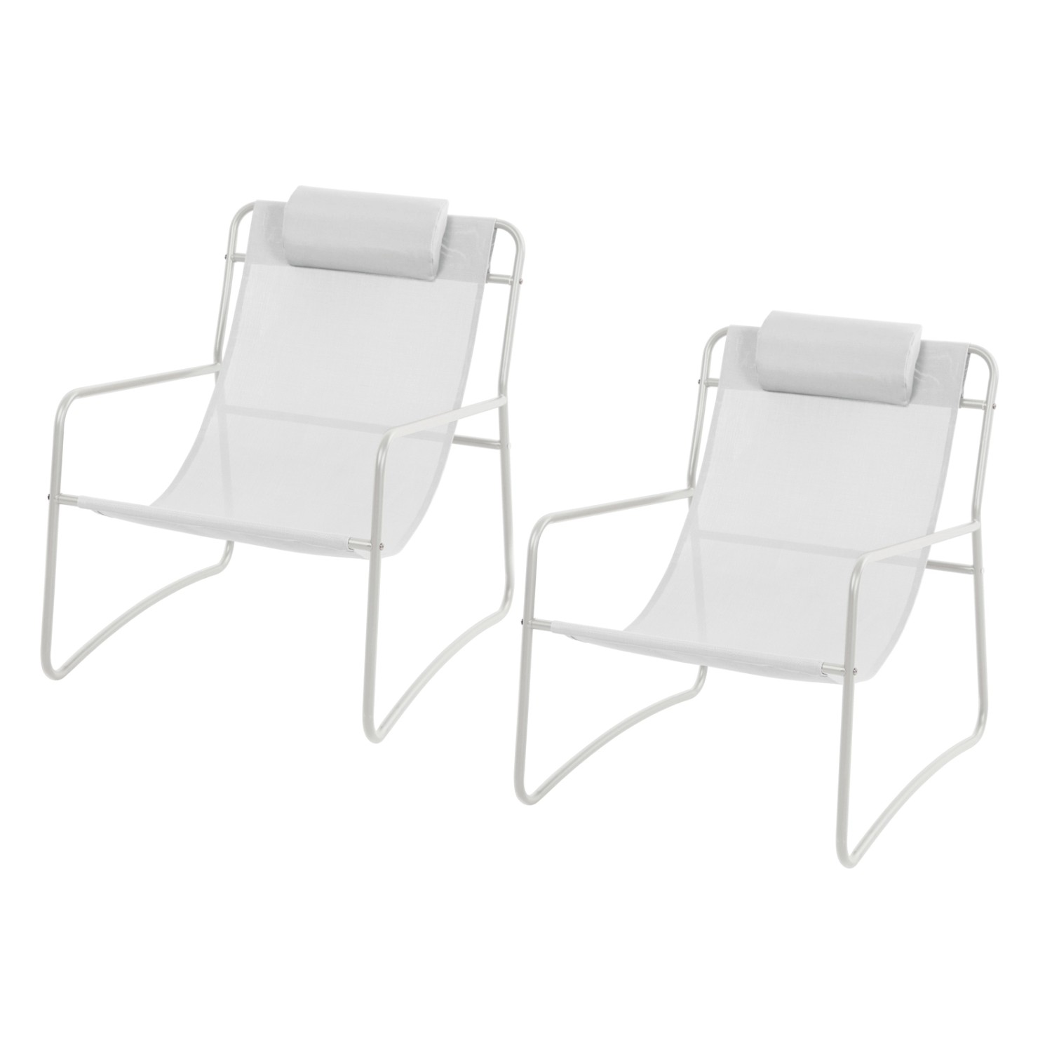 Svita Sveio 2er Set Outdoor Relaxsessel Gartenstuhl Mit Kissen Liegestuhl W günstig online kaufen