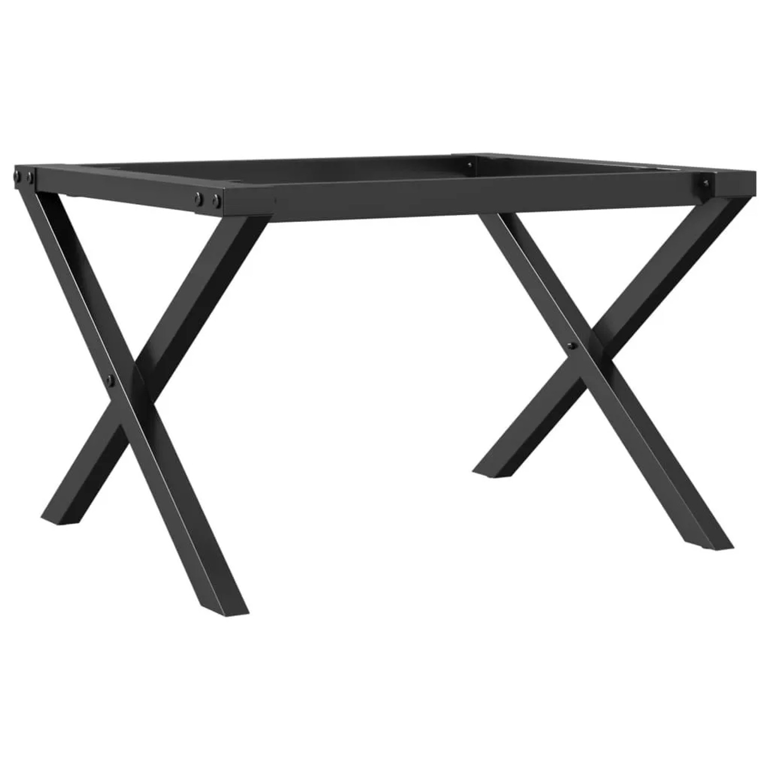 vidaXL Couchtisch-Gestell in X-Form 60x40x38 cm Stahl 357896