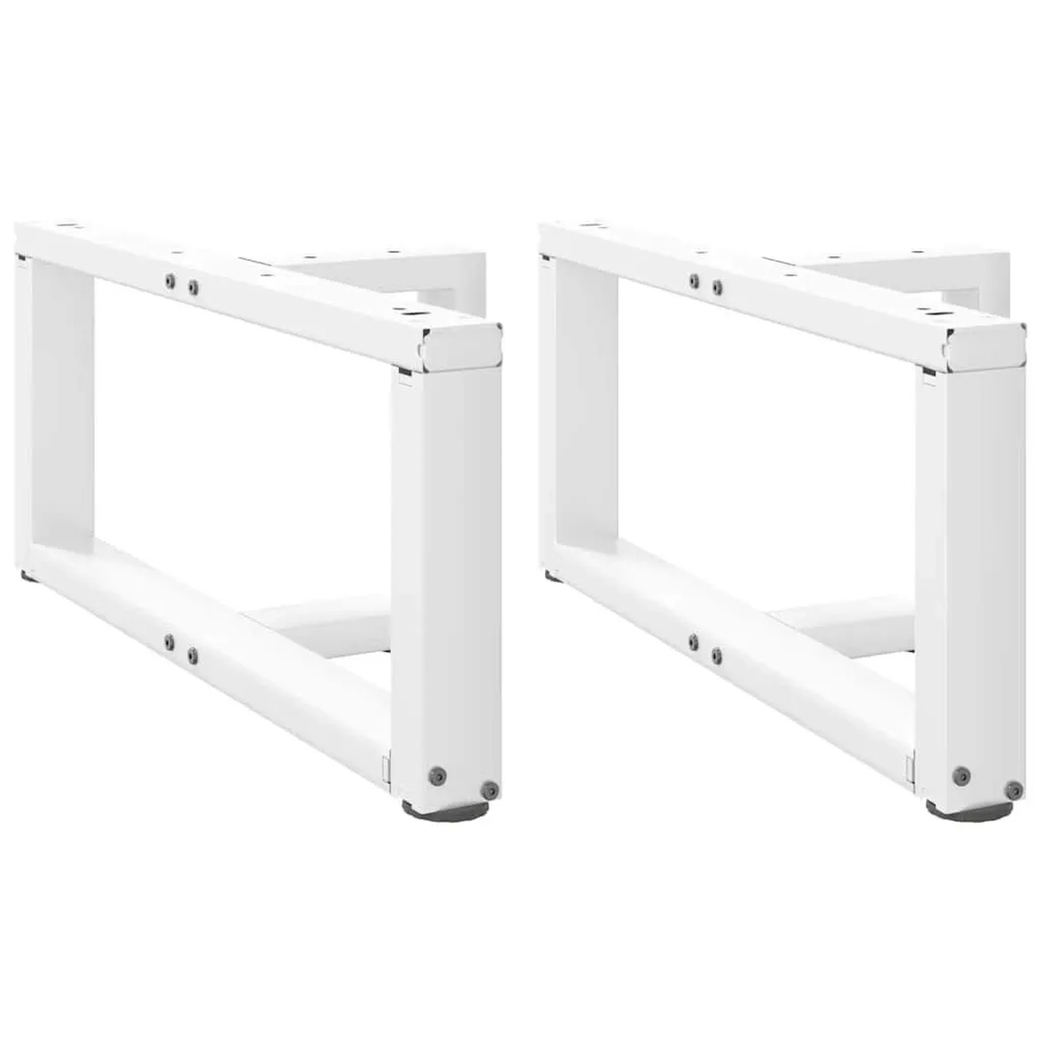 vidaXL Couchtischbeine T-Form 2 Stk Weiß 60x25x30-31 cm Stahl 4013013 günstig online kaufen